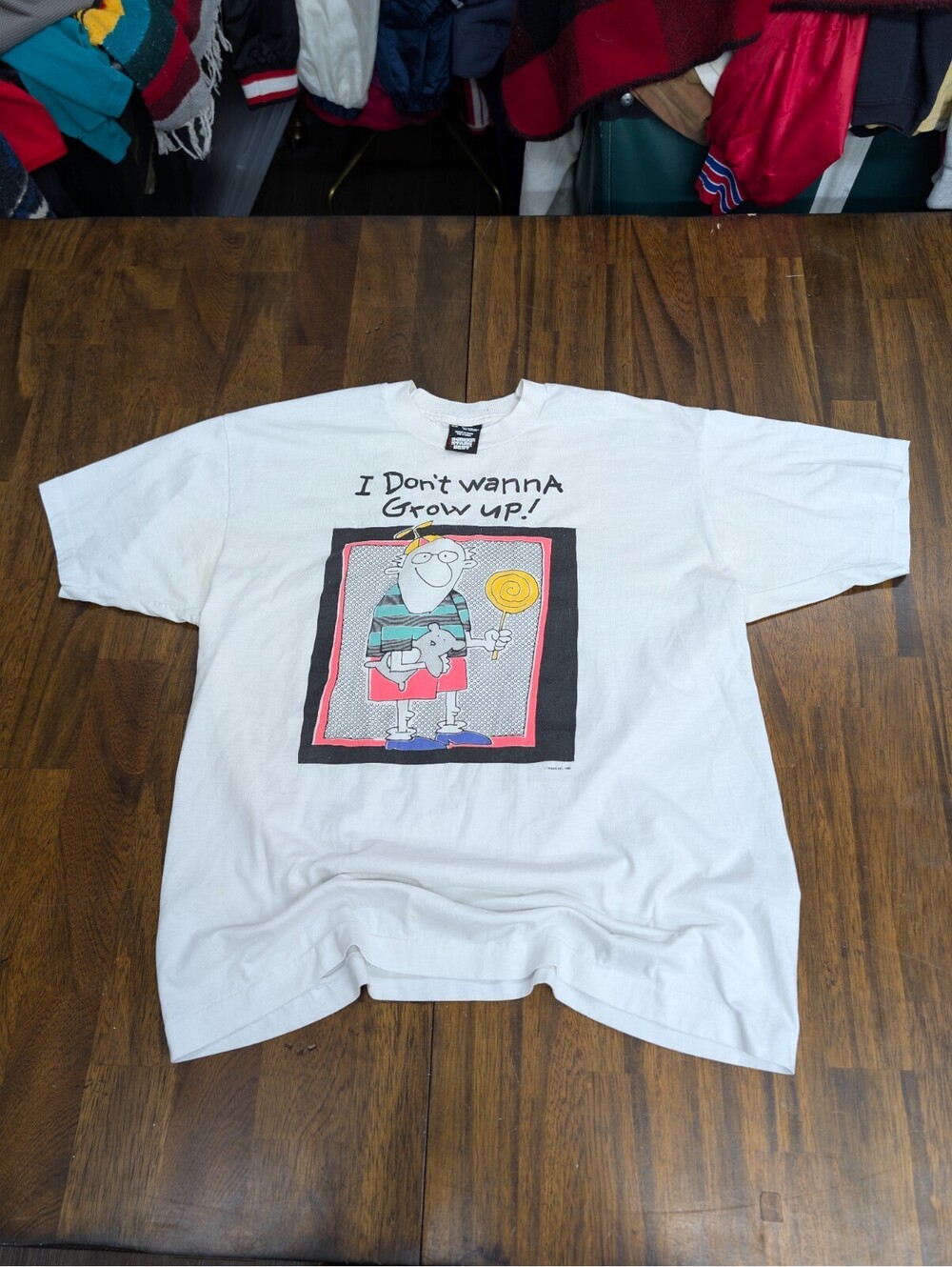Vintage 1992 I Don't Wanna Grow Up Screen Stars  T Shirt XL